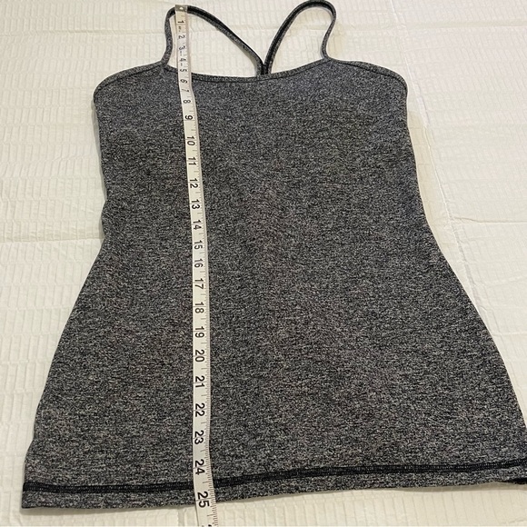 Lululemon Racerback TankTop Women Size 8 Activewear Running Heather Gray - Picture 8 of 9